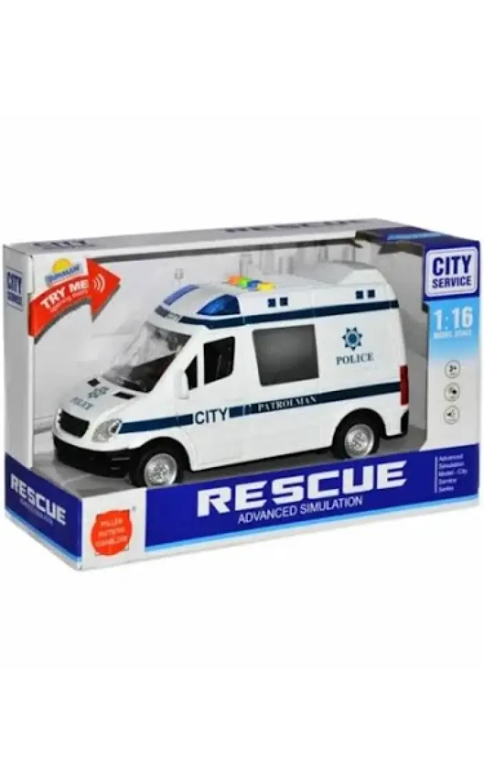 Can Işıklı Sesli Pilli Ambulans 16 cm