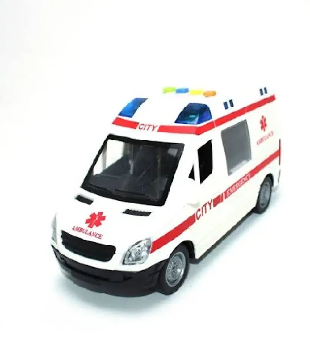 Can Işıklı Sesli Pilli Ambulans 16 cm