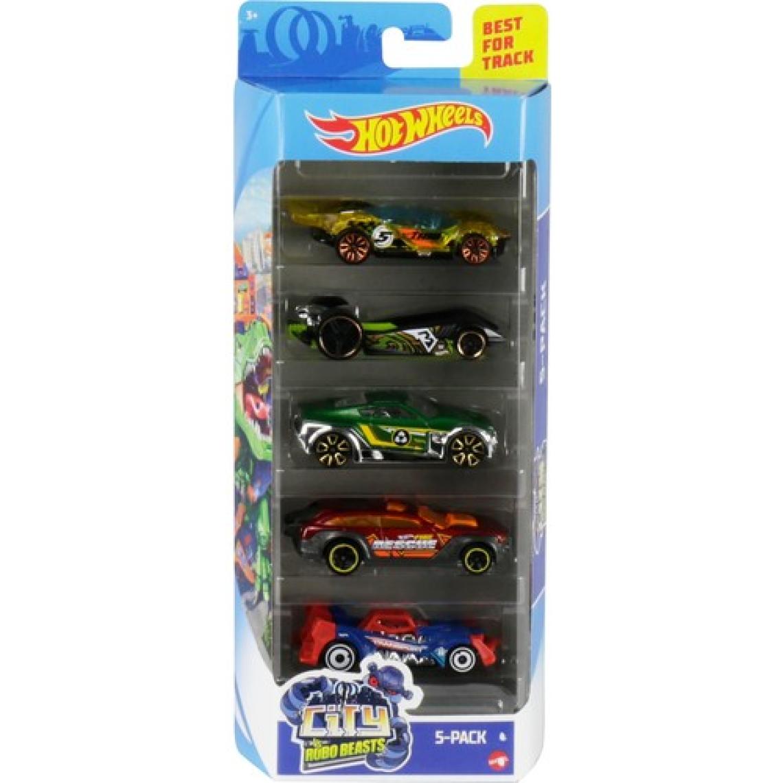 Hot Wheels Beşli Araba Seti - Oyuncak Araba Koleksiyonu, 1:64 Ölçek - 1806