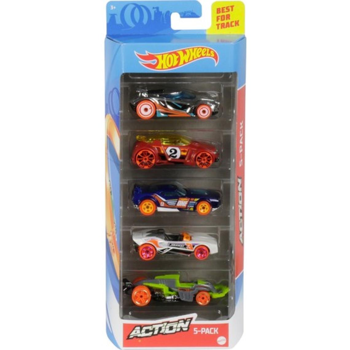 Hot Wheels Beşli Araba Seti - Oyuncak Araba Koleksiyonu, 1:64 Ölçek - 1806