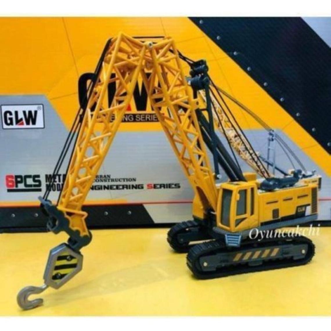Sunman Tek Favorim Hareketli Metal Kancalı 32 cm Paletli Vinç Oyuncak