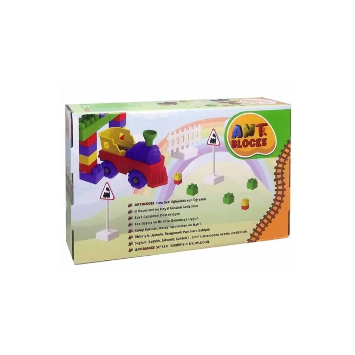 Ant Istasyon Tren Seti Çocuk Oyuncak Eğitici Montessori Anaokulu Kreş