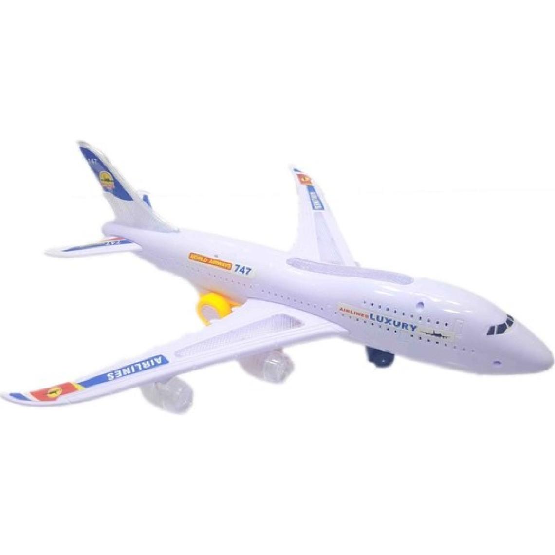 Kkd Oyuncak Uçak Işıklı Müzikli Sesli Hareketli Yolcu Uçak Araba 35Cm