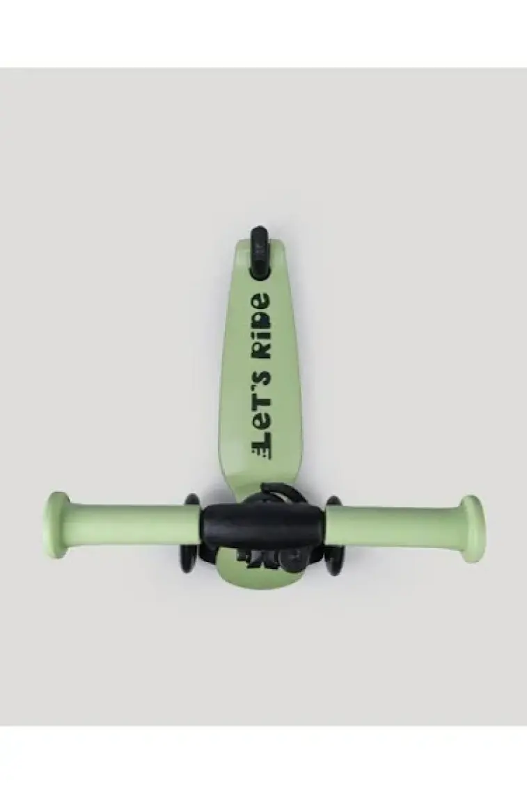 Nidage 1+ Yaş Let's Ride Two Işıklı Katlanabilir 3 Tekerlekli Scooter Yeşil 1'li
