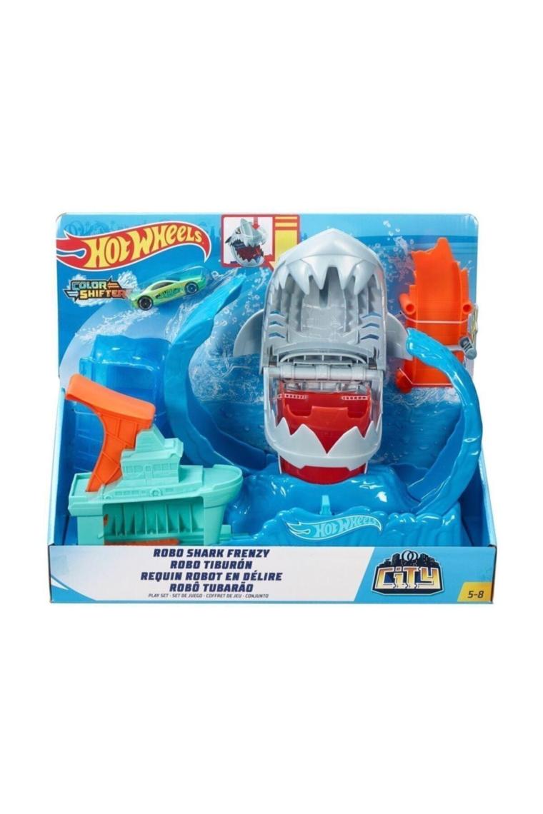 Hot Wheels Renk Değiştiren Robotik Köpek Balığı Oyun Seti GJL12
