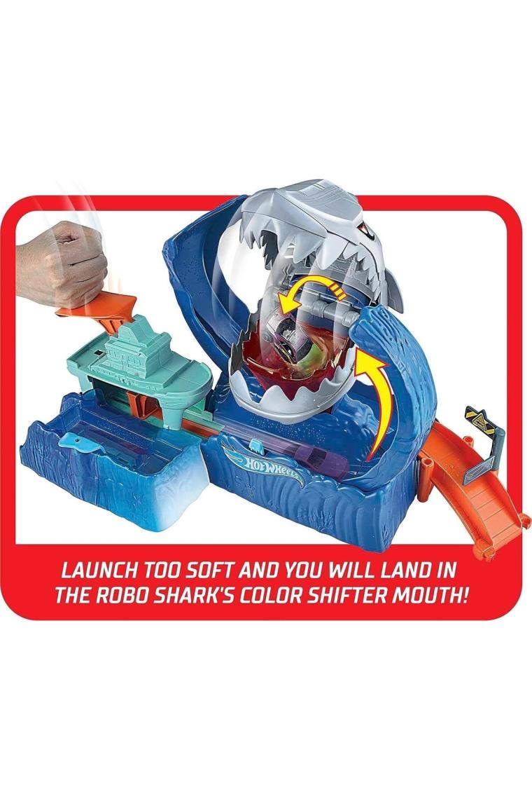 Hot Wheels Renk Değiştiren Robotik Köpek Balığı Oyun Seti GJL12