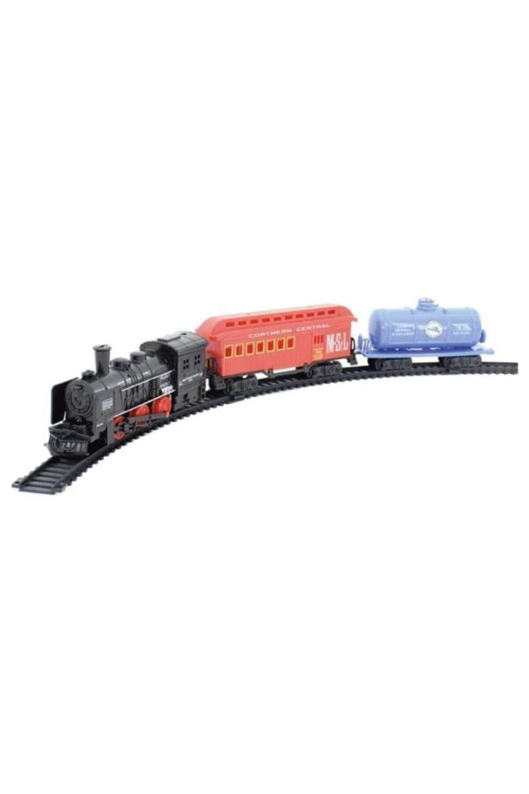 Retro Tren Seti Oyuncak Tren Seti Retro Lokomotif  Trnset 25 Parça