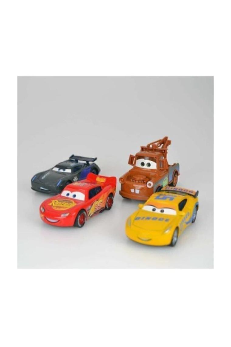 Cars Şimşek Mcqueen Mater Oyuncak Arabalar 4'lü Set