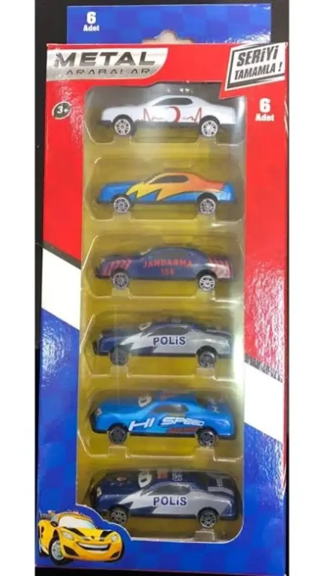 Beren 6 Lı Metal Araba