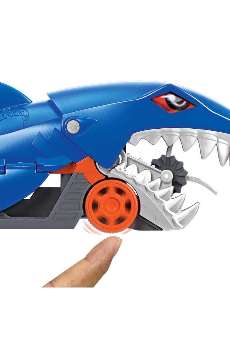 Hot Wheels Köpek Balığı Taşıyıcı Oyun Seti, 1 Adet 1:64 Ölçekli Araba İçerir, 4-8 Yaş Arası Çocuklar İçin Gvg36