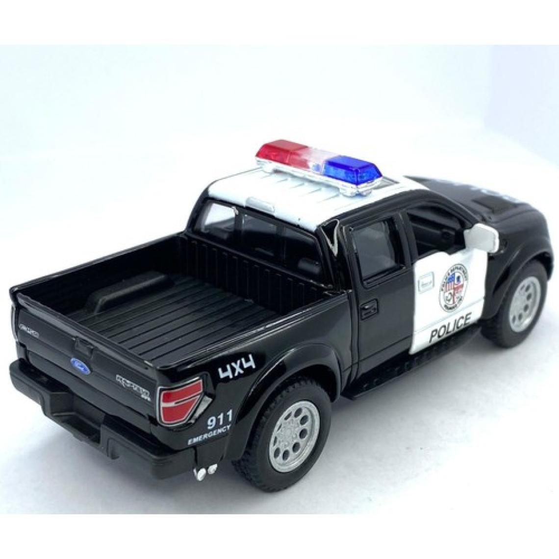 Kinsmart 2013 Ford F-150 Svt Raptor Super Crew Polis Çekbırak 5inch. Lisanslı Model Araba, Oyuncak Araba 1:46