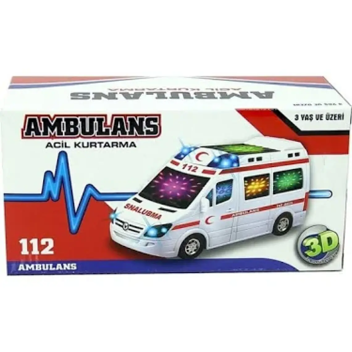 Can Ali Sesli 3D Işıklı Ambulans