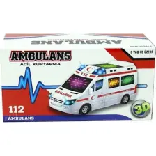 Can Ali Sesli 3D Işıklı Ambulans