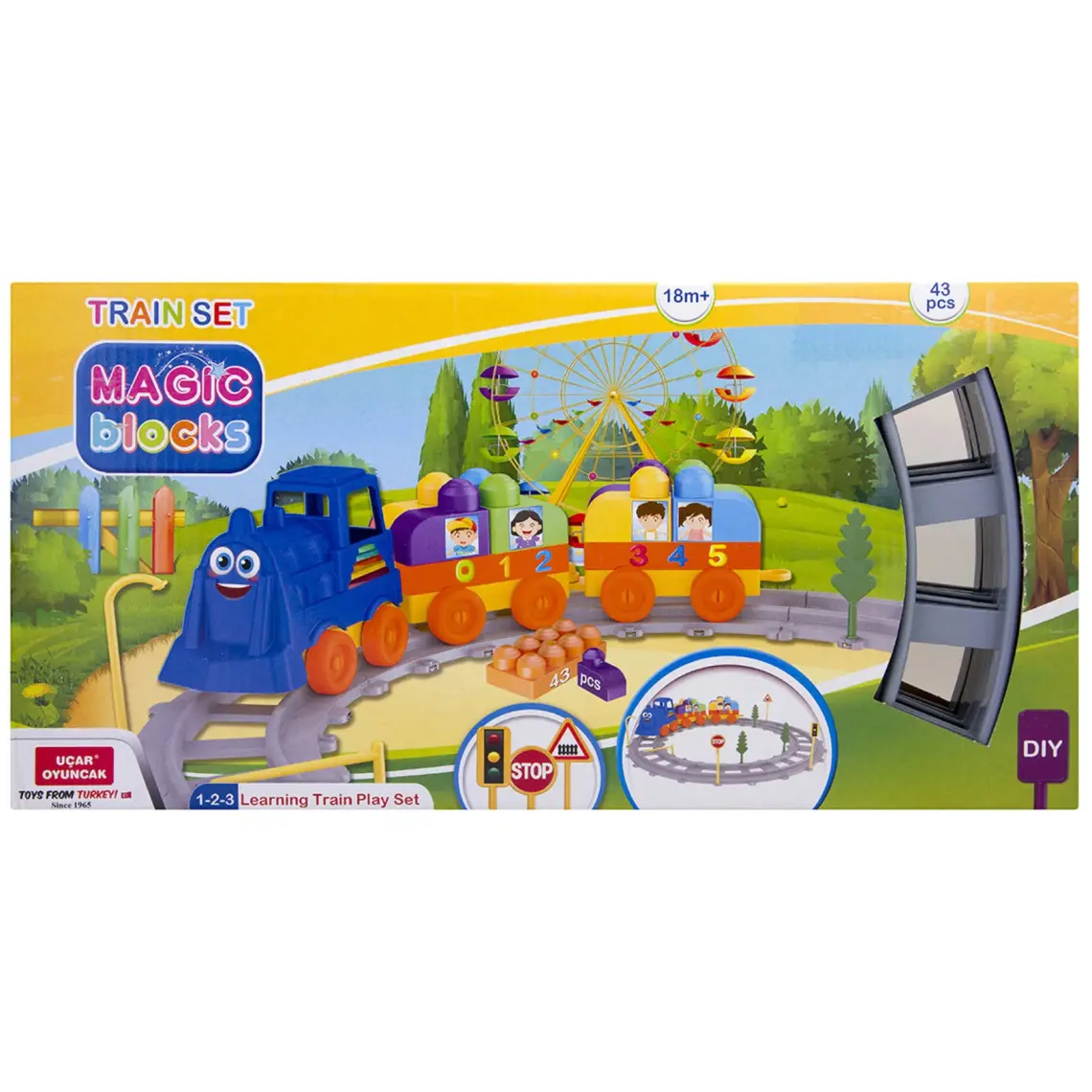 Uçar Magic Blocks 43 Parça Tren Seti