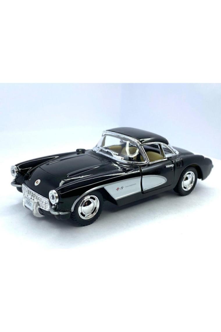 Kinsmart 1957 Chevrolet Corvette Çek Bırak 5inch. Lisanslı Model Araba, Oyuncak Araba 1:34