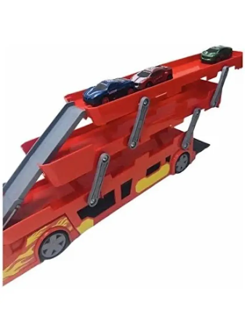 King Toys 3 Katlı Sürat Pistli Tır 3 Arabalı
