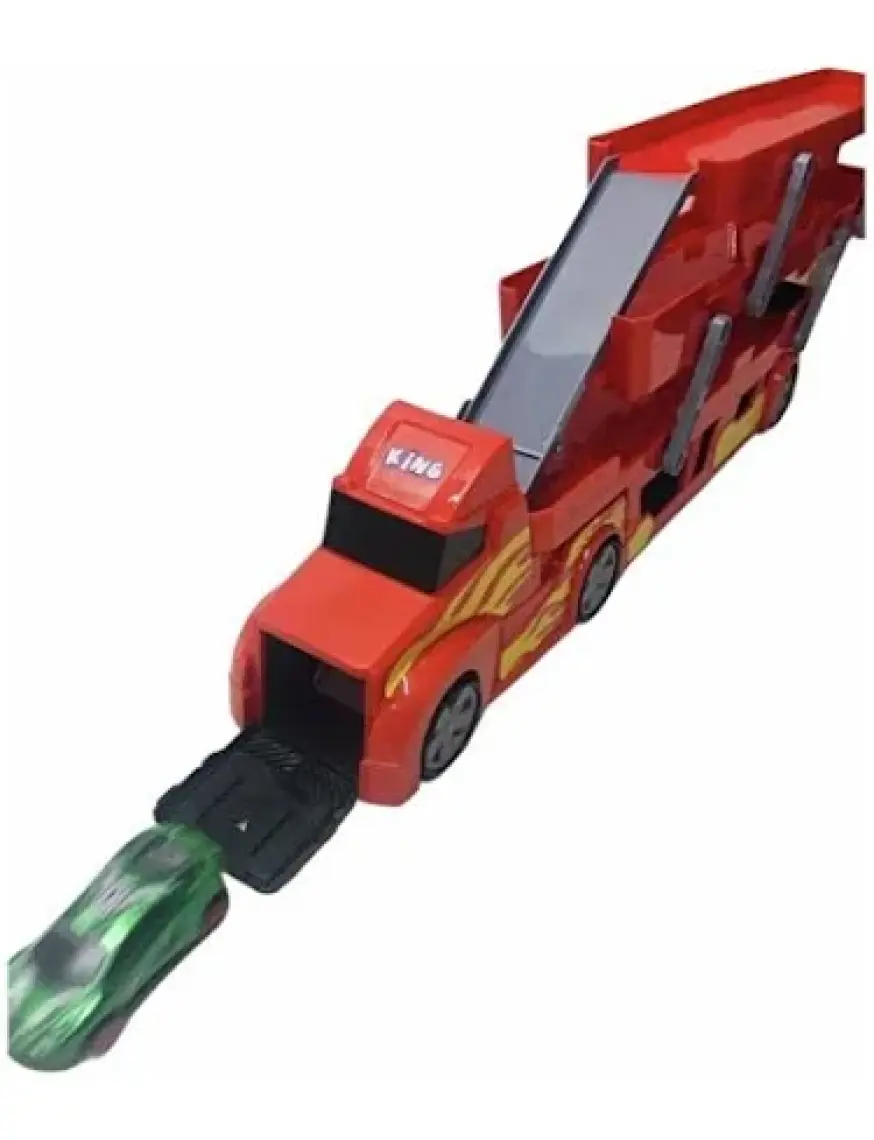King Toys 3 Katlı Sürat Pistli Tır 3 Arabalı