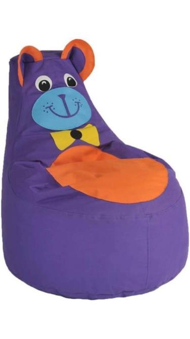 Bambi Toys Ayı Figürlü Armut Koltuk Mor Imperteks