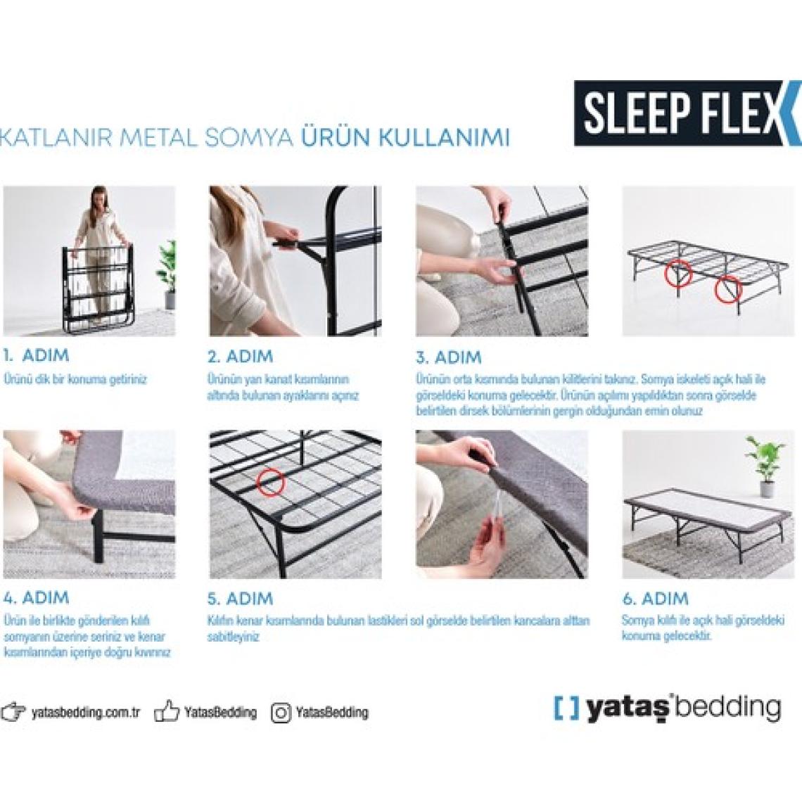 Yataş Bedding Sleep Flex Tek Kişilik Katlanır Somya