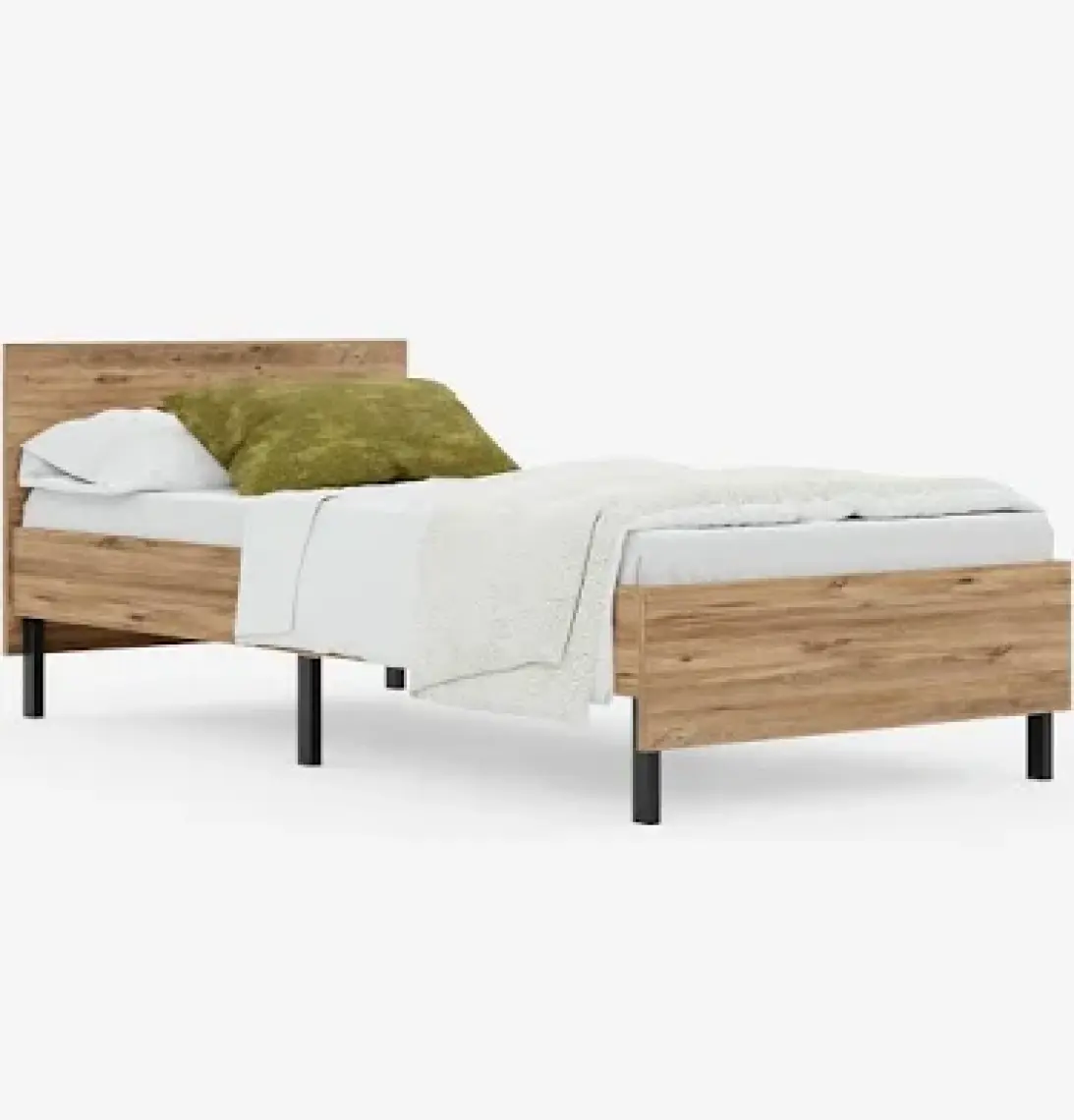 Ceramical Kr1 90X190 cm  Metal Karyola - Atlantik Çam