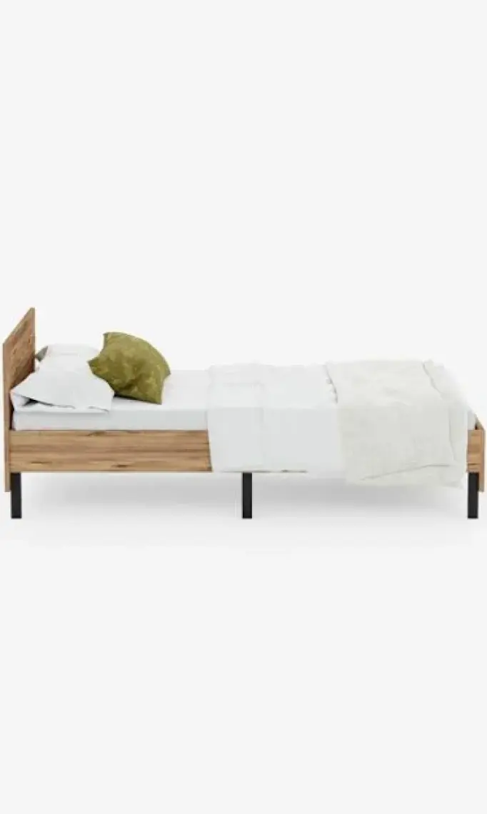 Ceramical Kr1 90X190 cm  Metal Karyola - Atlantik Çam