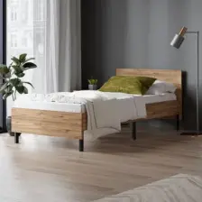 Ceramical Kr1 90X190 cm  Metal Karyola - Atlantik Çam