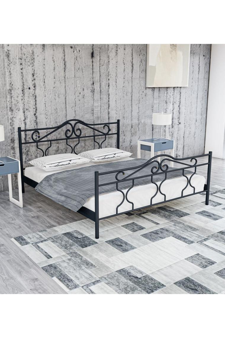 Metalia Gm 301 Gold Dublex Metal Karyola Siyah 140X190
