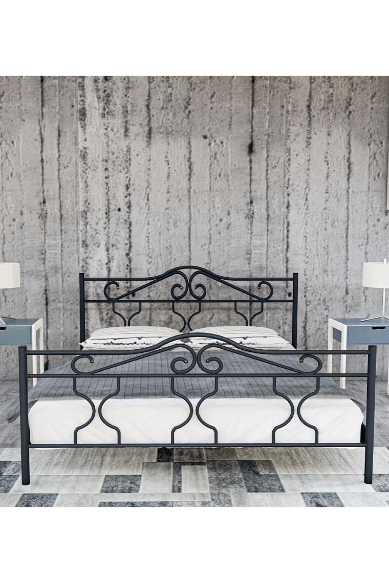 Metalia Gm 301 Gold Dublex Metal Karyola Siyah 140X190