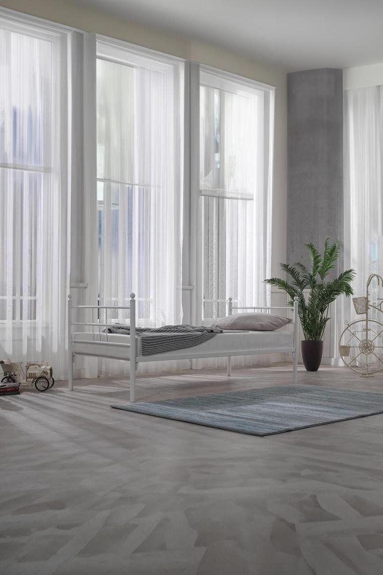 Unimet Soho Daybed Tek Kişilik Sedir Divan Metal Karyola Beyaz