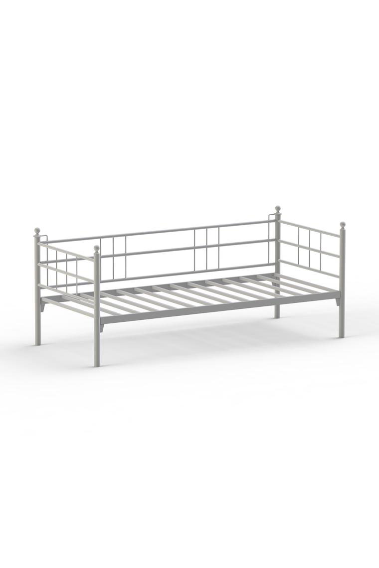 Unimet Soho Daybed Tek Kişilik Sedir Divan Metal Karyola Beyaz
