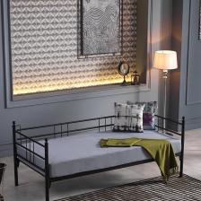Unimet Soho Daybed Tek Kişilik Sedir Divan Metal Karyola Siyah