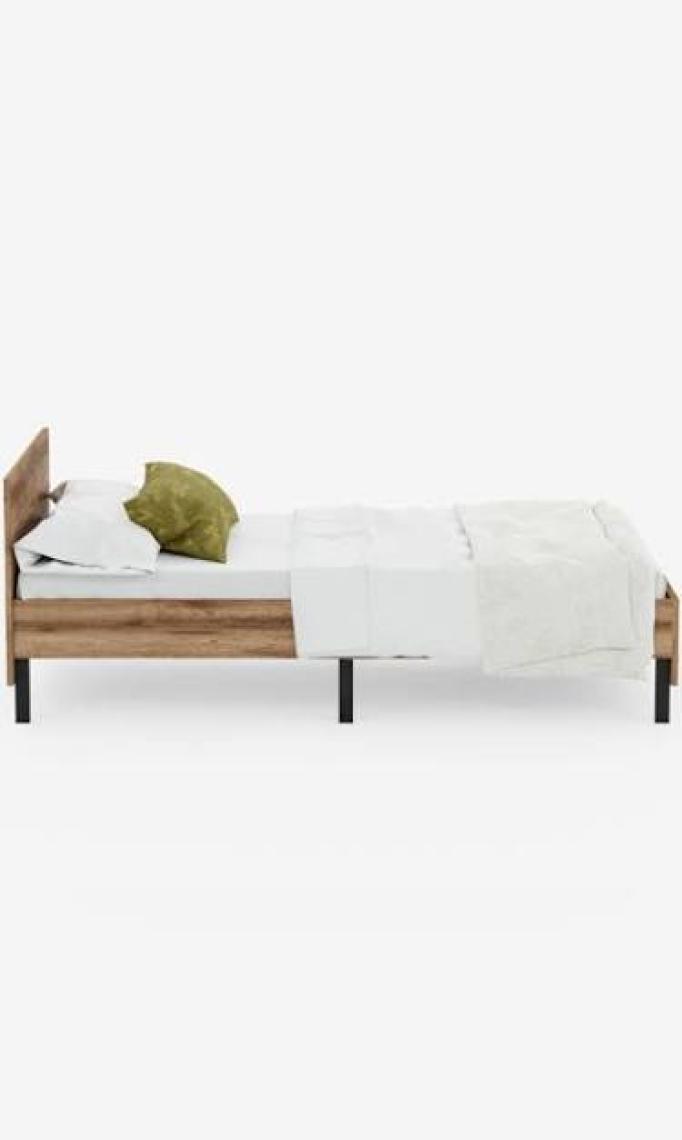 Ceramical KR1 Tek Kişilik Karyola - 90x190 - Ceviz