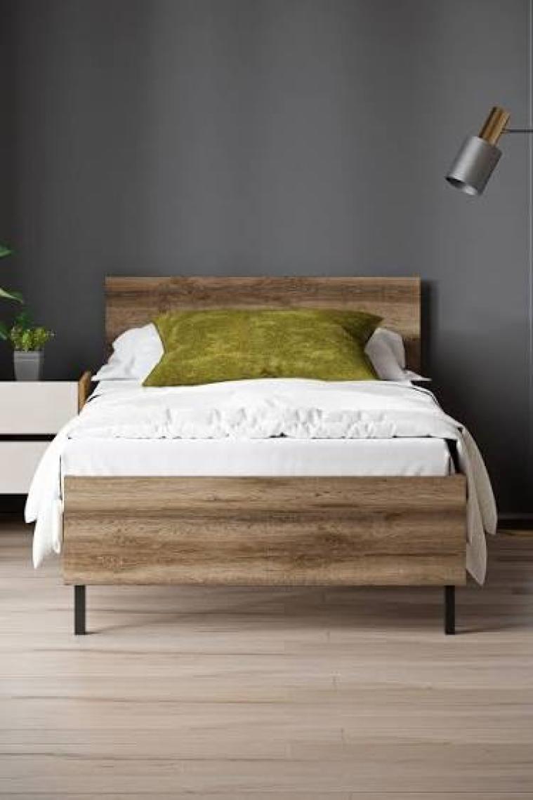 Ceramical KR1 Tek Kişilik Karyola - 90x190 - Ceviz