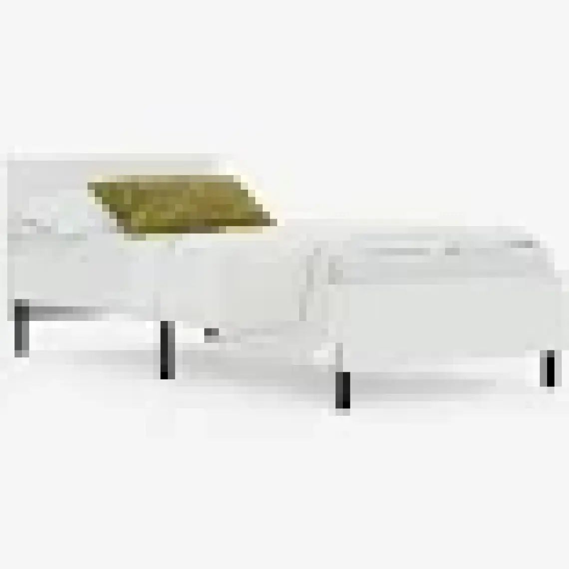 Ceramical KR1 Tek Kişilik Karyola - 90x190 - Beyaz