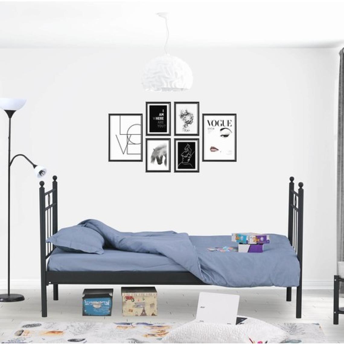 Unimet Alpas Daybed Tek Kişilik Sedir Divan Metal Karyola 90x200