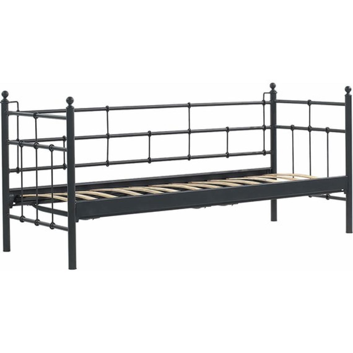 Unimet Alpas Daybed Tek Kişilik Sedir Divan Metal Karyola 90x200