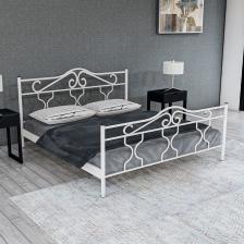 Metalia Gm 301 Gold Çift Kişilik Metal Karyola Beyaz 140X190