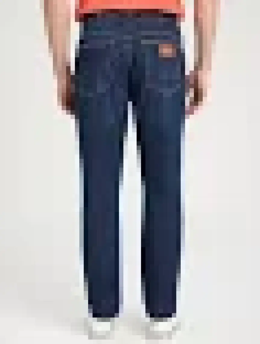 Wrangler Texas Slim Fit Dar Kesim Normal Bel Mavi Esnek Jean Kot Pantolon