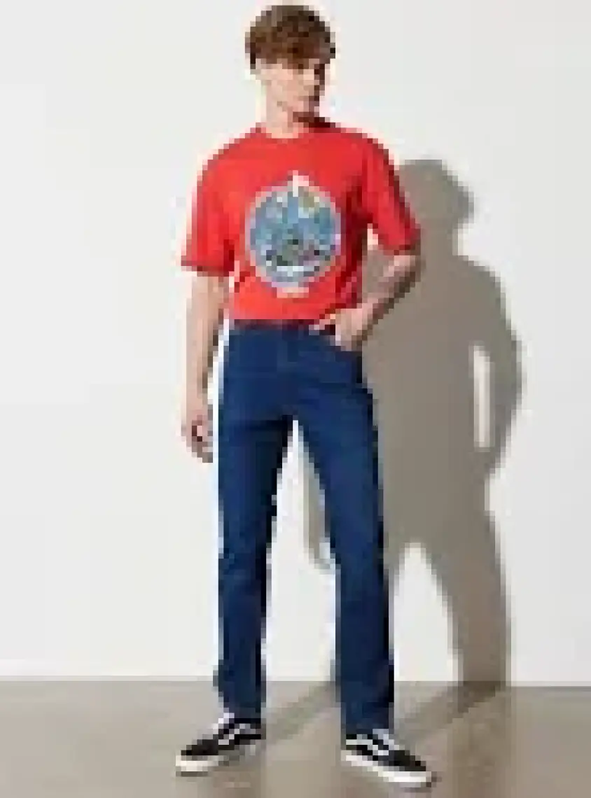 Wrangler Texas Tapered Regular Fit Denim Esnek Jean Kot Pantolon
