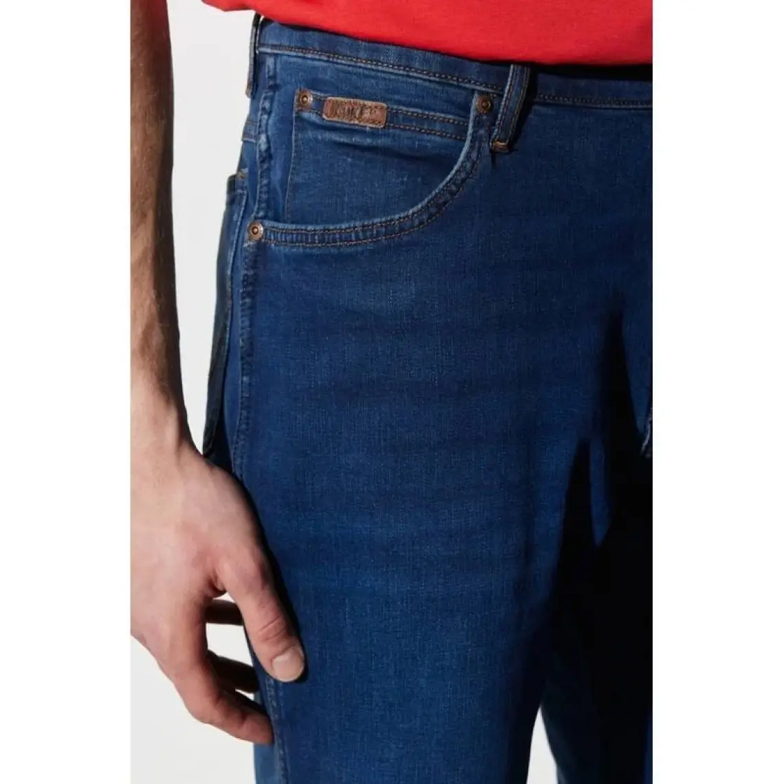Wrangler Texas Tapered Regular Fit Denim Esnek Jean Kot Pantolon