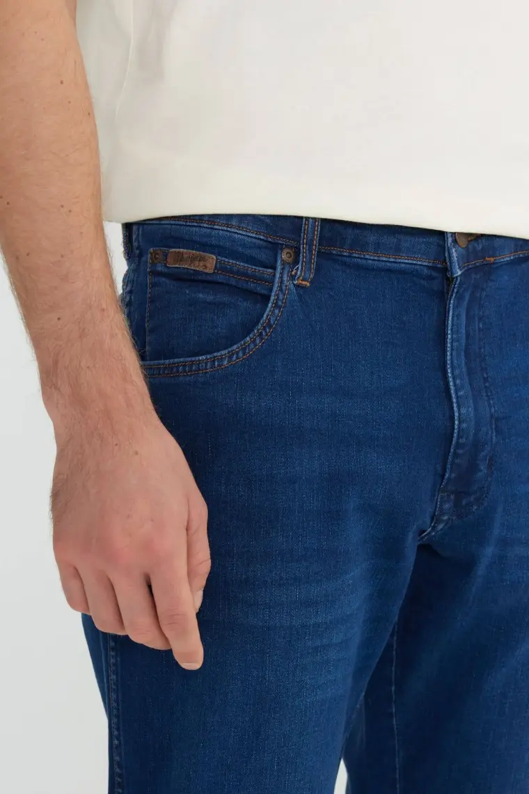 Wrangler Texas Tapered Regular Fit Denim Esnek Jean Kot Pantolon