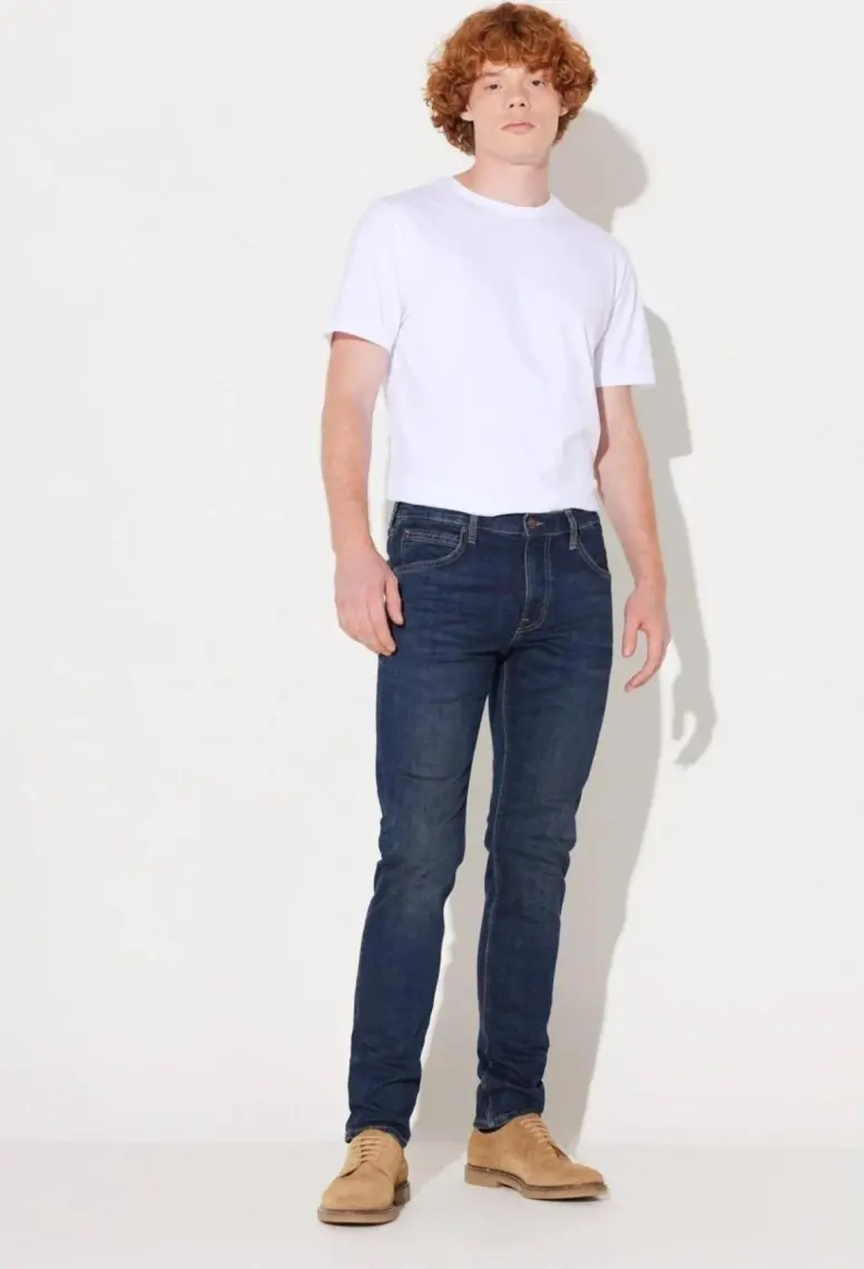 Lee Luke Slim Tapered Fit Normal Bel Esnek Jean Kot Pantolon