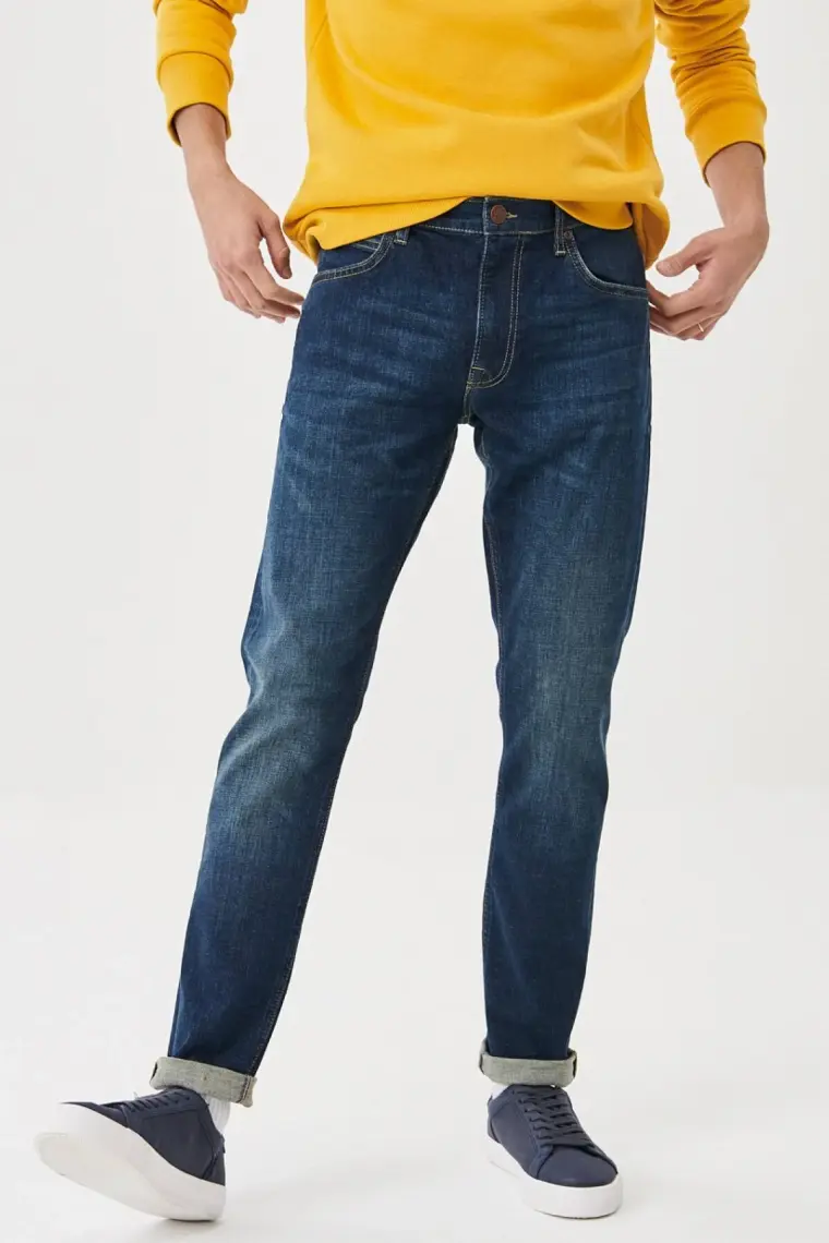 Lee Luke Slim Tapered Fit Normal Bel Esnek Jean Kot Pantolon