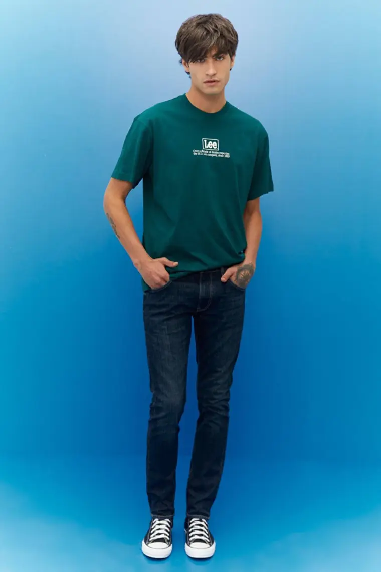 Lee Luke Slim Tapered Fit Normal Bel Esnek Jean Kot Pantolon