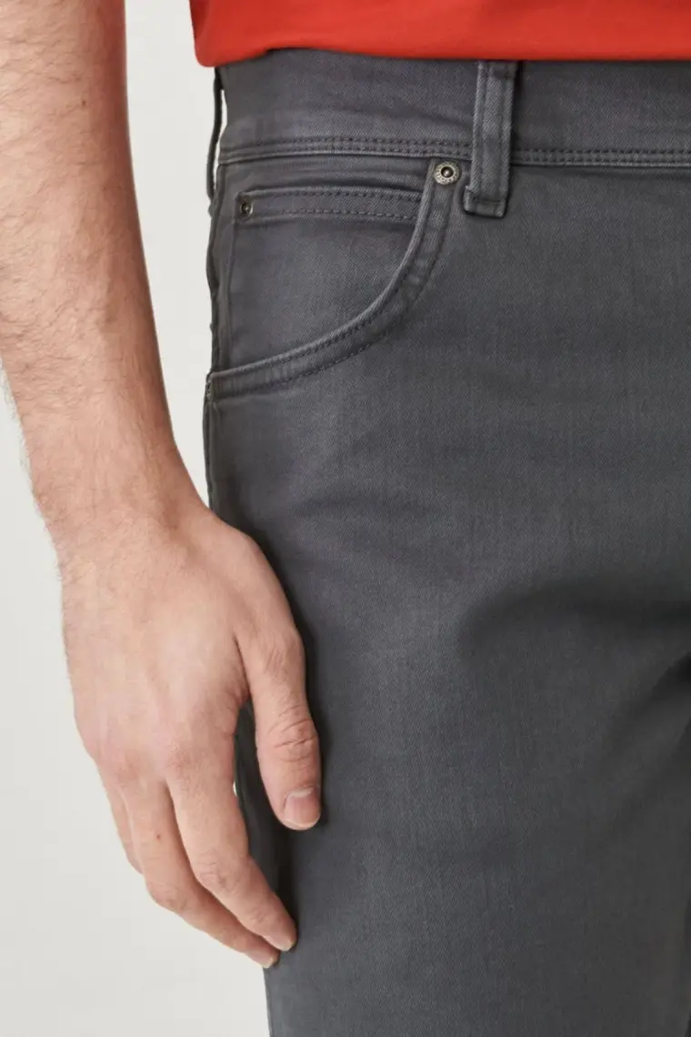 Wrangler Texas Slim Fit Dar Kesim Normal Bel Haki Esnek Pantolon