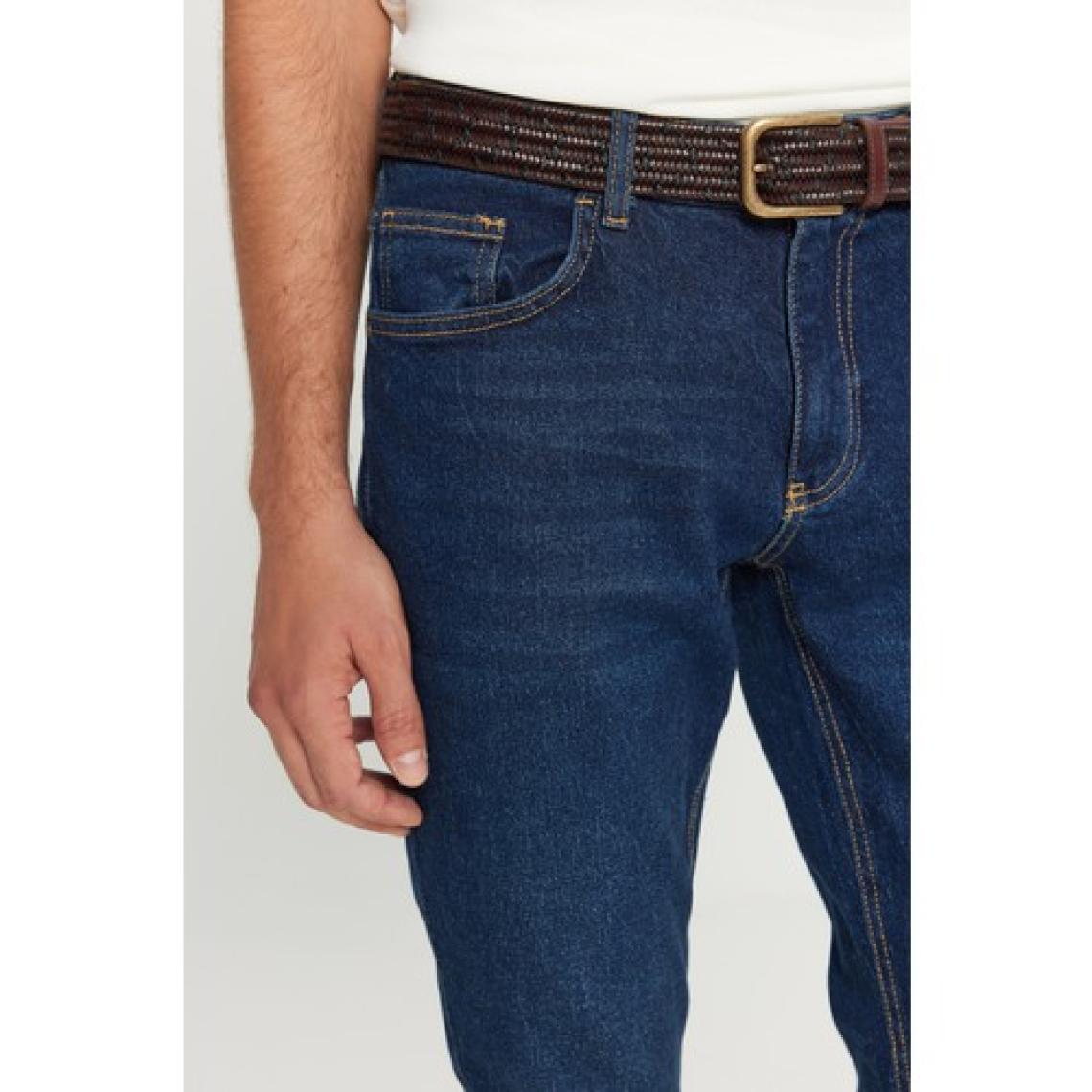 Altınyıldız Classics Erkek K.mavı Slim Fit Dar Kesim Magic Denim Esnek Jean Kot Pantolon