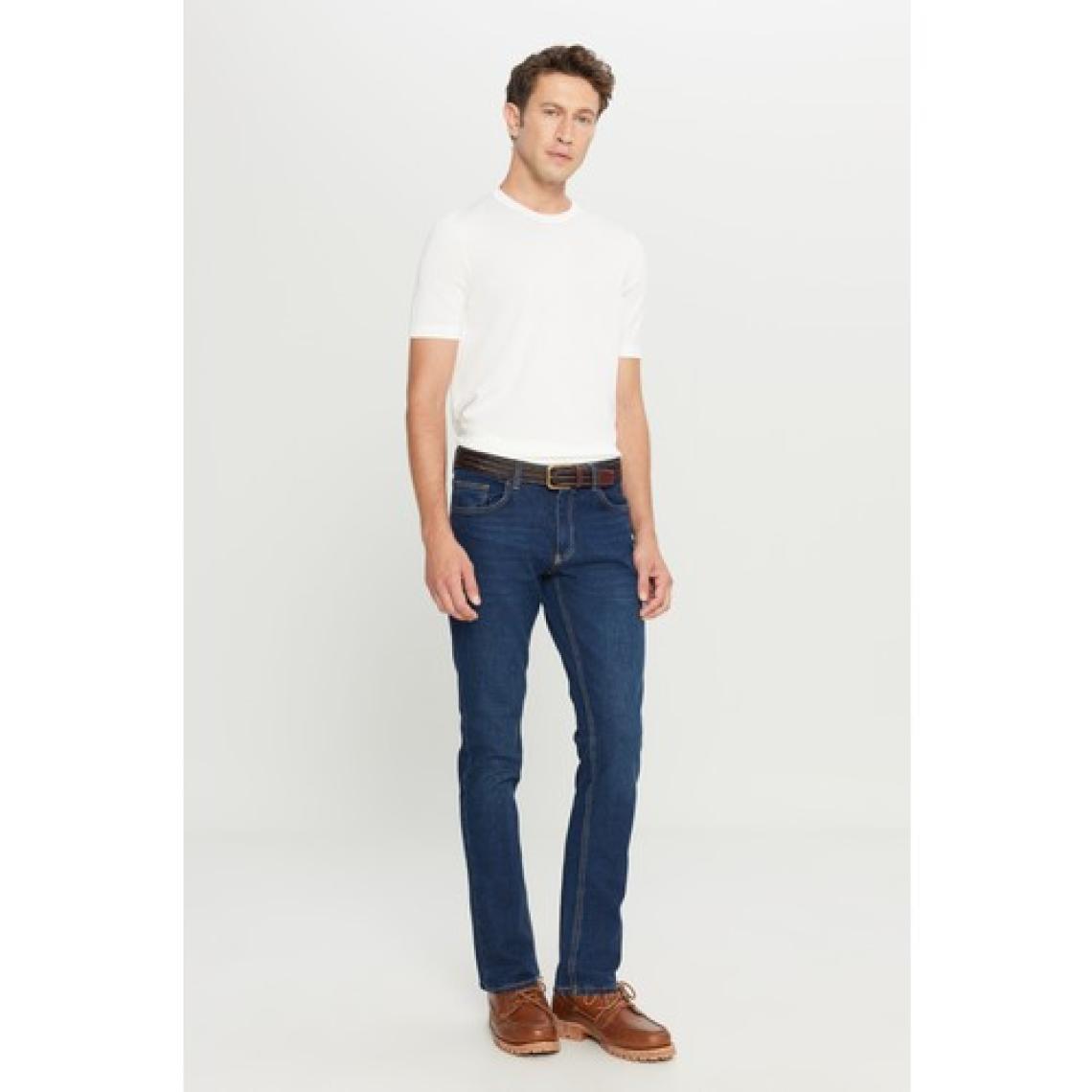 Altınyıldız Classics Erkek K.mavı Slim Fit Dar Kesim Magic Denim Esnek Jean Kot Pantolon