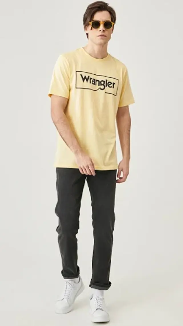 Wrangler Texas Slim Fit Dar Kesim Normal Bel Esnek Jean Kot Pantolon