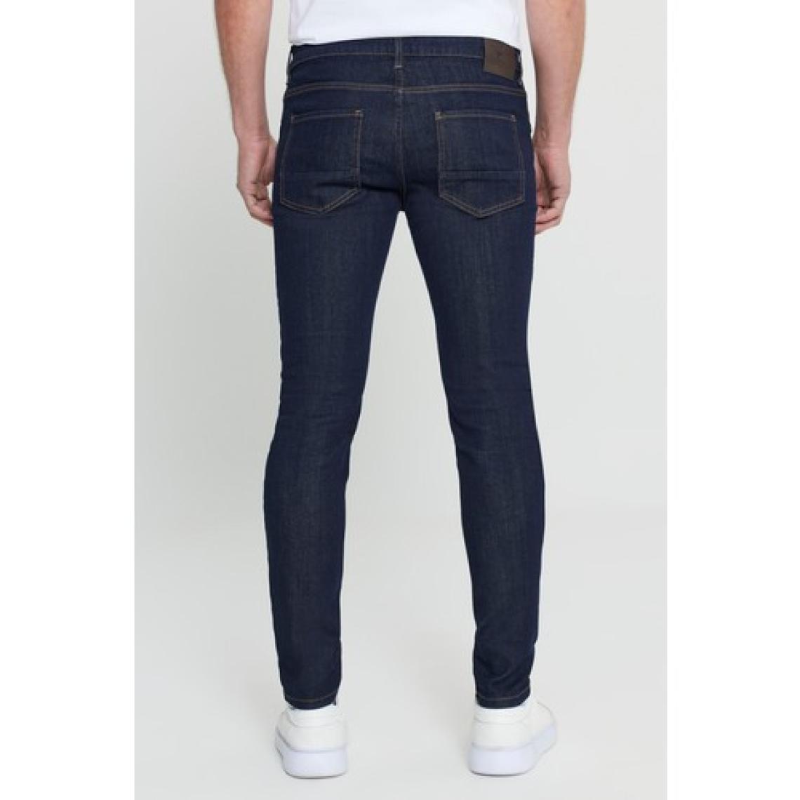Altınyıldız Classics Erkek Koyu Lacivert Ekstra Slim Fit Dar Kesim Pamuklu Esnek Rııs Jean Kot Pantolon Denim