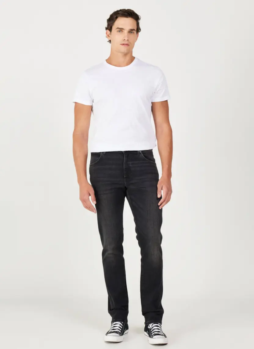 Wrangler Texas Slim Fit Dar Kesim Normal Bel Mavi Esnek Jean Kot Pantolon